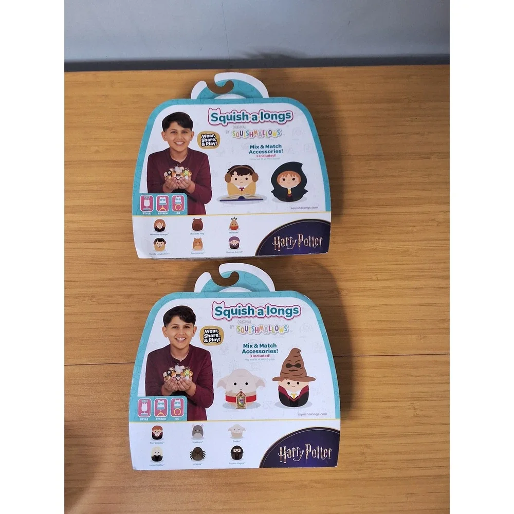 Harry Potter Squishmallows Squish-a-longs Series 1 Mini Figures 2-Pack Lot New